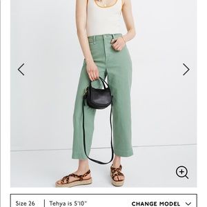 Madewell Slim Emmett Wide-Leg Crop Pants